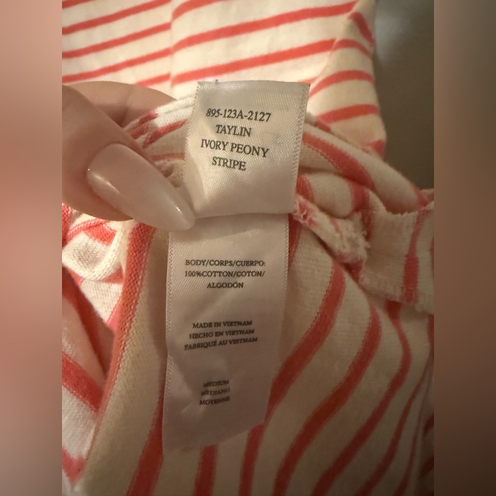 RAILS TAYLIN IVORY PEONY STRIPE DRESS MEDIUM - Picture 5 of 5